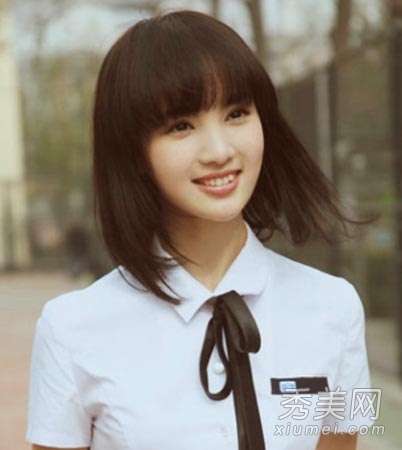 清純又瘦臉 9月女學生短發發型