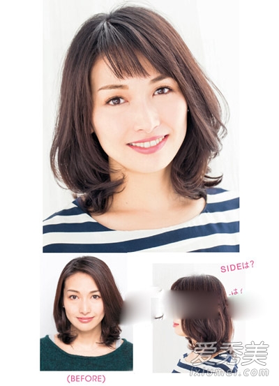 最新女生发型设计 剪个刘海脸小一圈