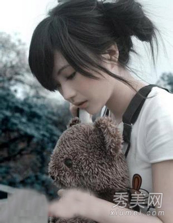 女生小清新发型图片 校园风甜美可人