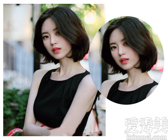 韩国网红尹善英示范 本季最流行中短发发型流行中短发型图片女