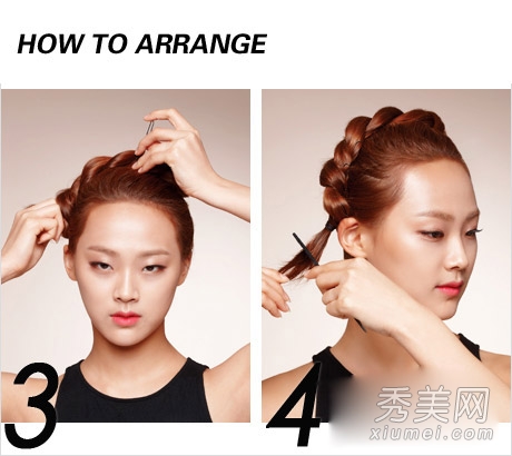 韩式发型扎法图解 编发+丸子头简单实用
