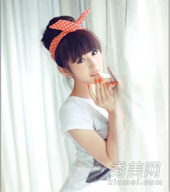 齐刘海韩式女生发型 甜美女孩最爱