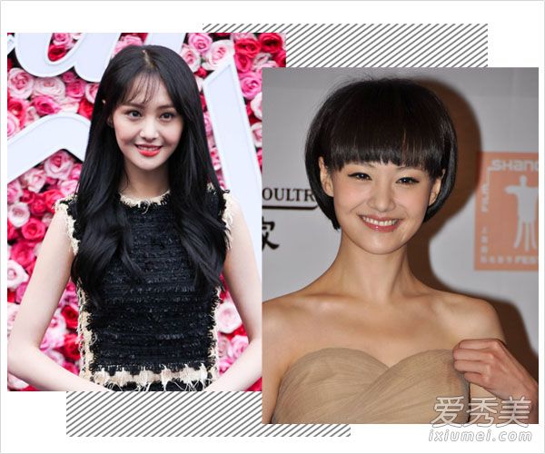 杨幂谢娜 长短发对比告诉你发型的重要性明星长短发对比
