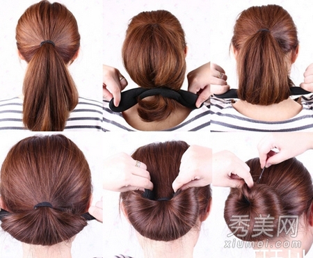 韩式发型扎法图解 一分钟速变四款发型
