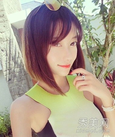 2014流行短发发型 波波头甜美最修颜