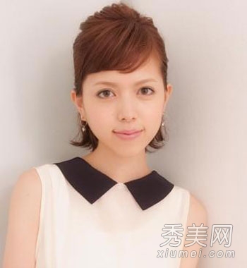 气质短发扎发diy 变身可爱小女人