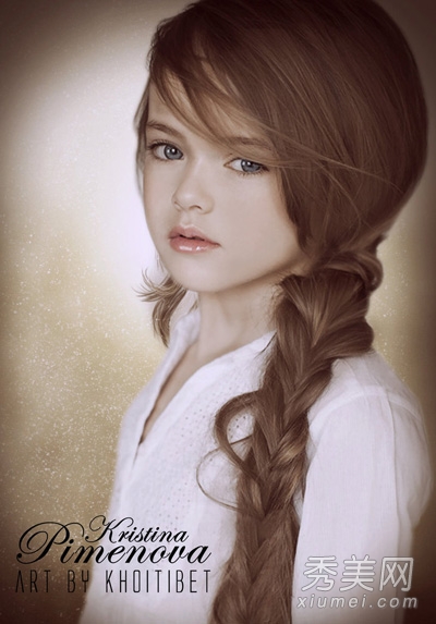俄罗斯9岁萝莉模特走红 长发萌照盘点