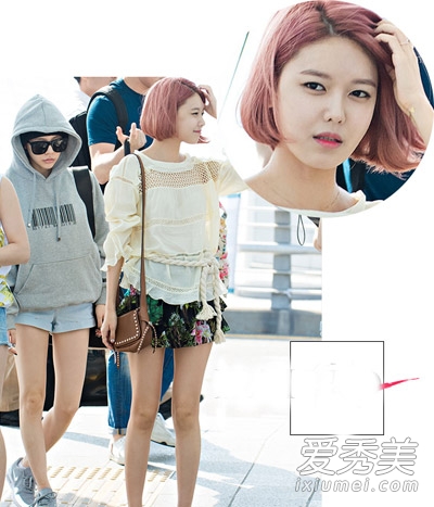 韩国女星都是短发达人 时髦机场look学起来