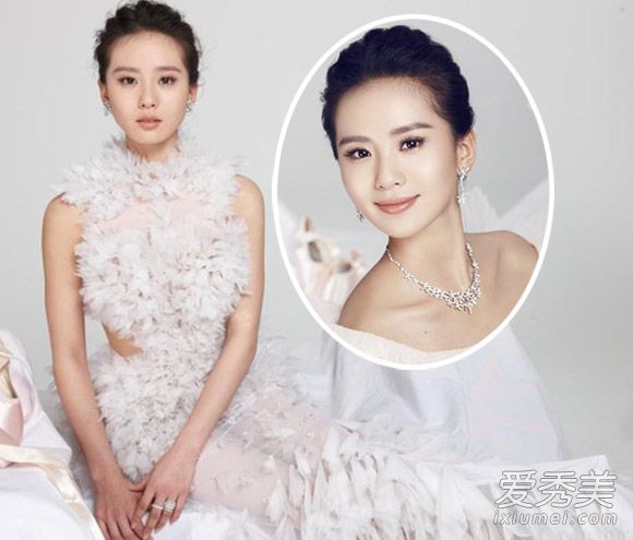 “诗隆”婚礼将近 刘诗诗新娘发型预演 明星新娘发型