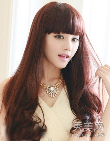 2014韩国女生流行发型 长发清新美腻