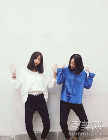 是姐妹就剪闺蜜发型 显默契更有回头率