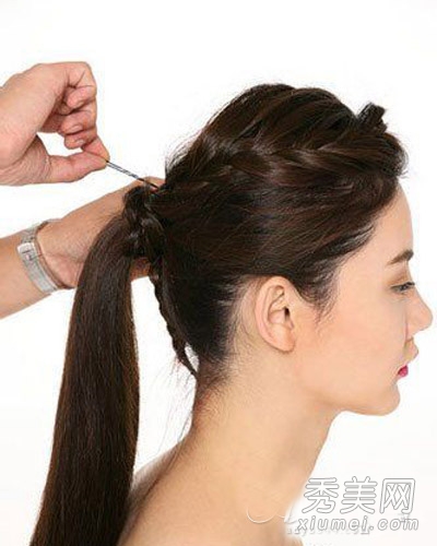 长发扎法教程 编发+马尾气质满分