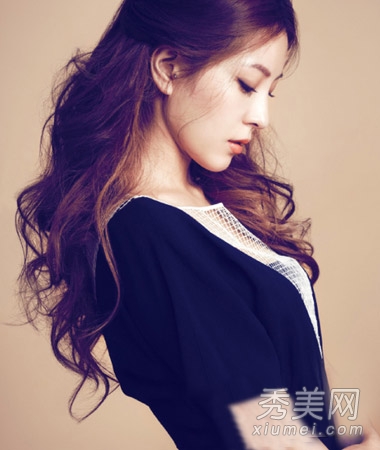 2014淑女卷发发型 长卷发春季女神范