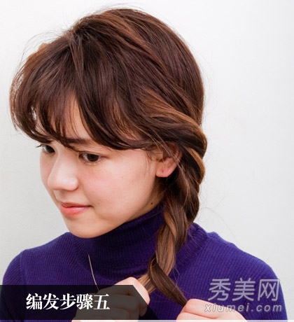 超仙花环盘发扎法图解 气质MM一学就会