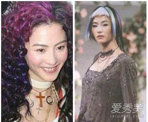 林心如周迅 女神殺馬特發型太雷人