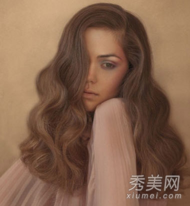 2014流行女生发型 蓬松卷发营造甜美浪漫感