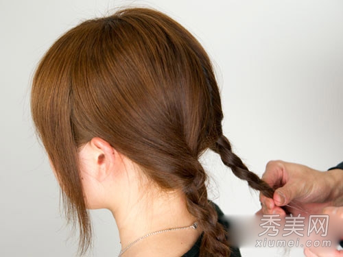 超简单日系盘发教程 发饰搭配更淑女