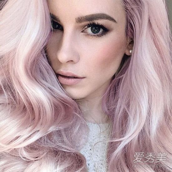 2016发色流行趋势 蔷薇石英粉好美 流行粉色头发