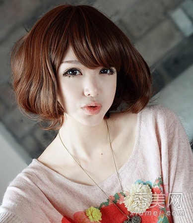 超可爱韩式短卷发 打造萌感的流行发型