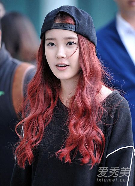 韩国女生票选最想尝试的发色 Krystal红发真的超美 流行发色