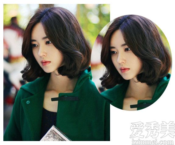 韩国网红尹善英示范 本季最流行中短发发型流行中短发型图片女