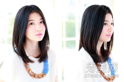 2013最新日系女生直发发型 清纯甜美最流行