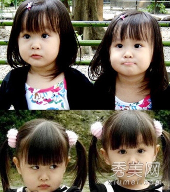 台湾最萌双胞胎长大 近照发型傻傻分不清