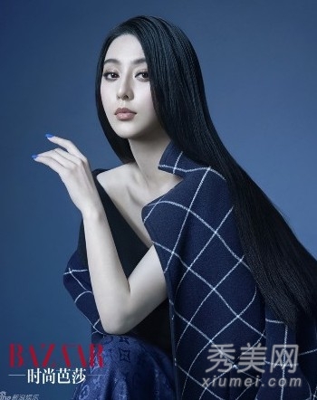 范冰冰变身蒙娜丽莎 长发披肩展东方优雅