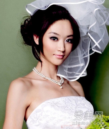 2014韩式新娘发型图片 简单成就美丽