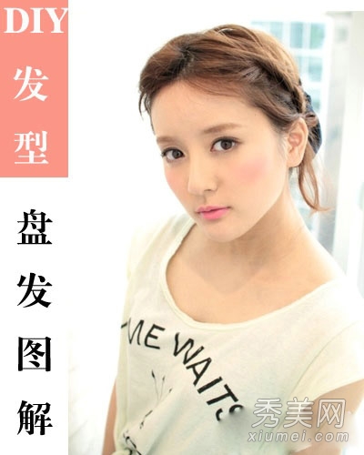 短发怎么扎好看 2款短发盘发教程图解