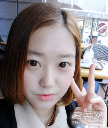女生清爽齐肩发发型 中长发俏皮减龄