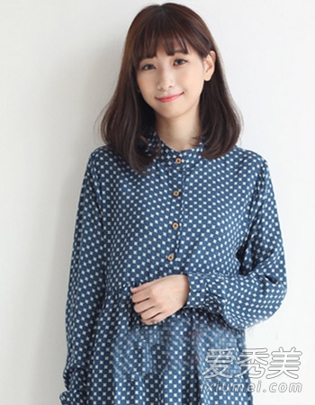 2015学生适合的中长发 梨花头始终是主流