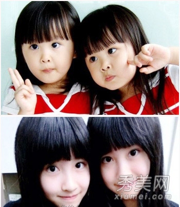台灣最萌雙胞胎長大 近照發型傻傻分不清