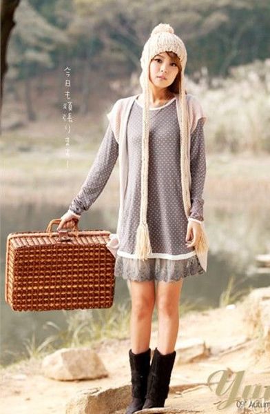 迷人的服装造就迷人的日本女孩