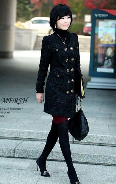 冬季优雅外套穿起来甜美浪漫气质