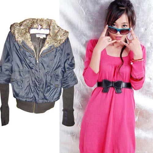 女性夏装在冬天变成了时尚女孩。