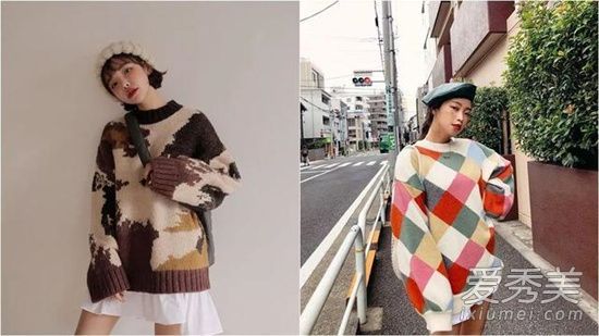 宽松的毛衣瘦身策略4小女生可以穿细腰长腿!
