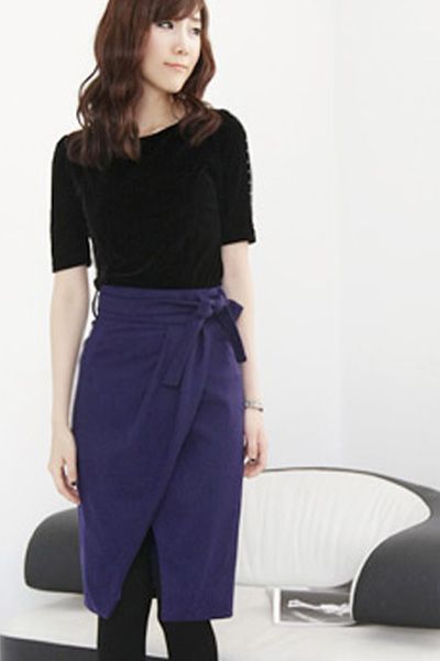 a字裙时尚办公OL的优雅搭配