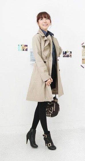 早春失败风衣轻松展示城市现代性