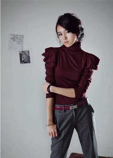 百搭打底衫可以全年穿着。