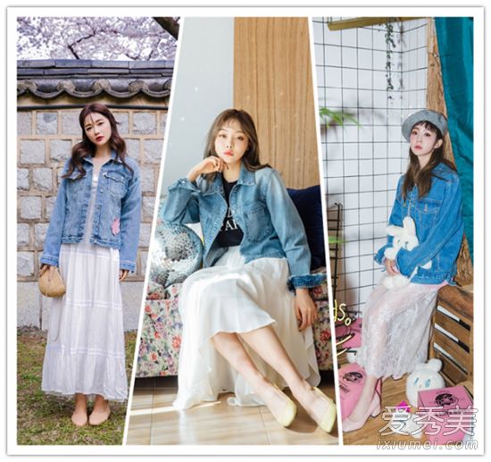 牛仔外套配什么裙子？
