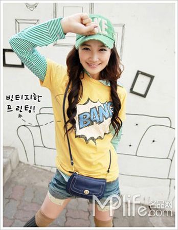 减少春天年龄的建议t恤折叠时尚感