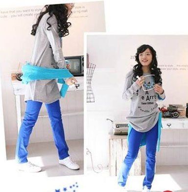 铅笔裤帆布鞋极具动感