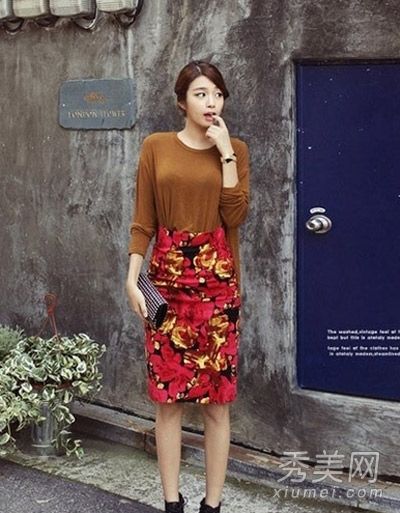 秋装新款女式照片夹袄带裙摆上街最抢眼