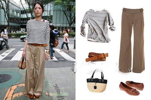 多种条纹衬衫优化身体曲线