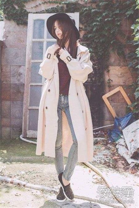 温柔小妹妹的气质是独一无二的——米色风衣