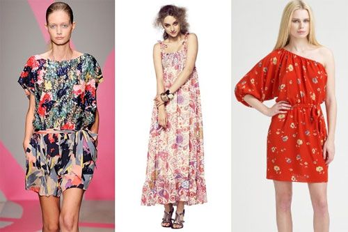 2010花卉图案时装