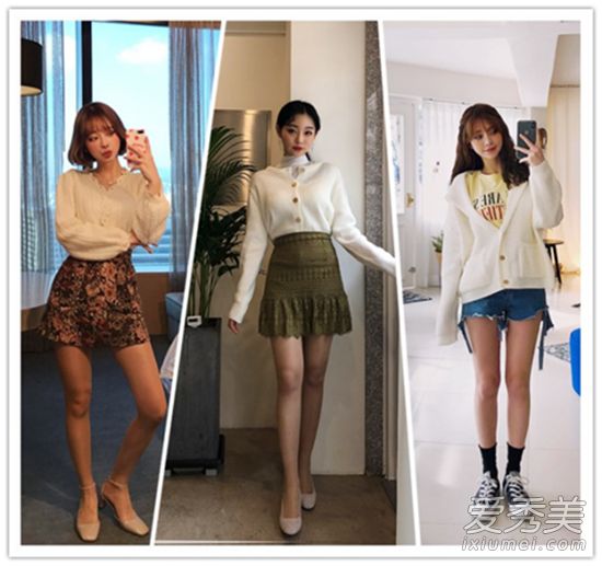 穿上白色毛衣，在春天做一个清新的女神。