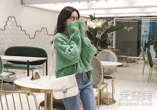 穿上绿色,感觉很好!四件装新年的感觉