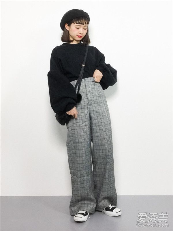 跟随154厘米的日本女孩,穿9个身体中的“高腰”单品!